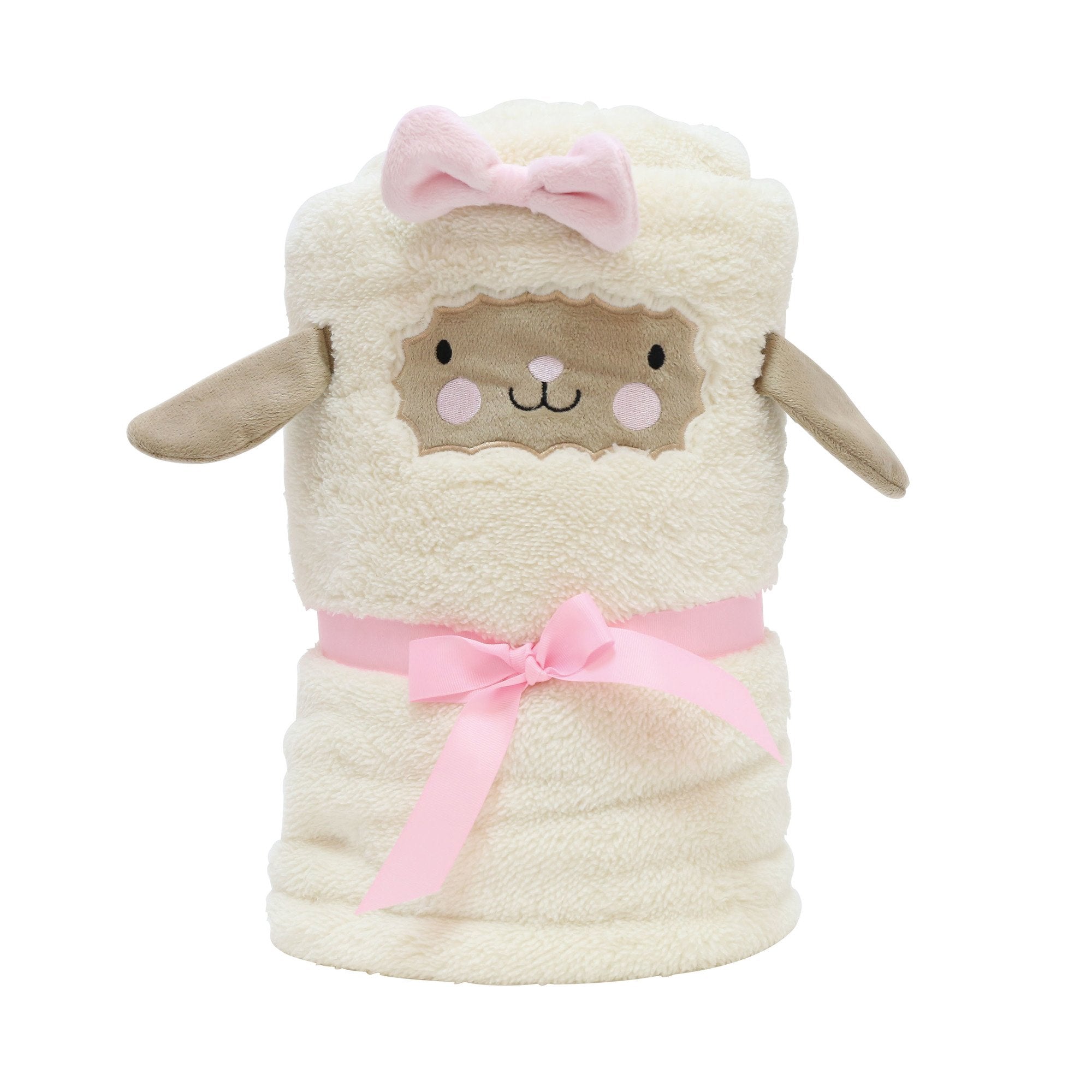 Department 56 Snow Pinions Lamb Snow Throw Plush Blanket, Multicolor