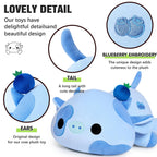 Onsoyours 9 Inch Blueberry Cow Plush Toy Stuffed Animal Polyester