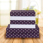 Elegant Comfort Delilah Polkadot 6-Piece Set, Fade & Wrinkle Resistant, 1500 Premium Hotel Quality Microfiber Deep Pocket Fitted Sheet Featuring Smart Pockets, Polkadot Sheet Set, Queen, Purple