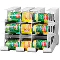 FIFO Pantry Storage Organizer Dispenser Rack for Canned Goods/Drinks, 54-Can Capacity