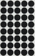 Royal Green Black Glitter Sticker 3/4 Diameter - Envelope Seals - Size 0.75 Inch 19Mm - 200 Pack