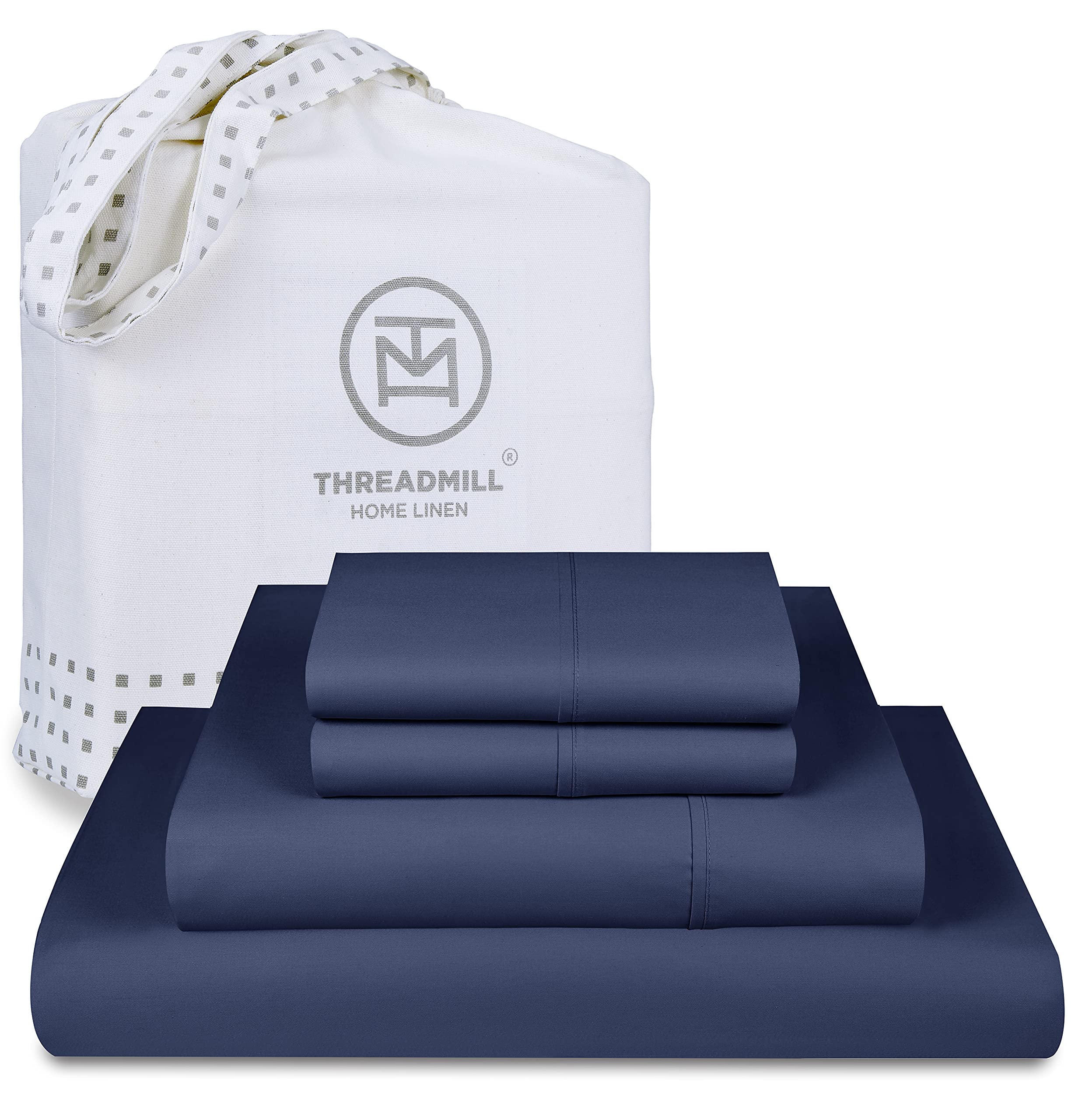 Threadmill Luxury Full Size Sheets For Full Size Mattress, 1200 Thread Count Supima Cotton Sheets For Full Size Mattress, 5-Star