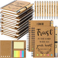 Spakon 60 Pcs/ 30 Set Christian Gifts 30 Pcs Religious Notebooks With Sticky Notes 30 Pcs Bible Verse Ballpoint Pens Inspiration