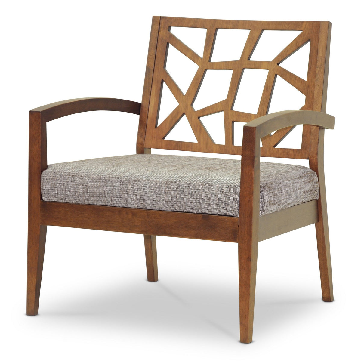 Baxton Studio Jennifer Lounge Chair, 20.625Lx27.625Wx32H, Gray