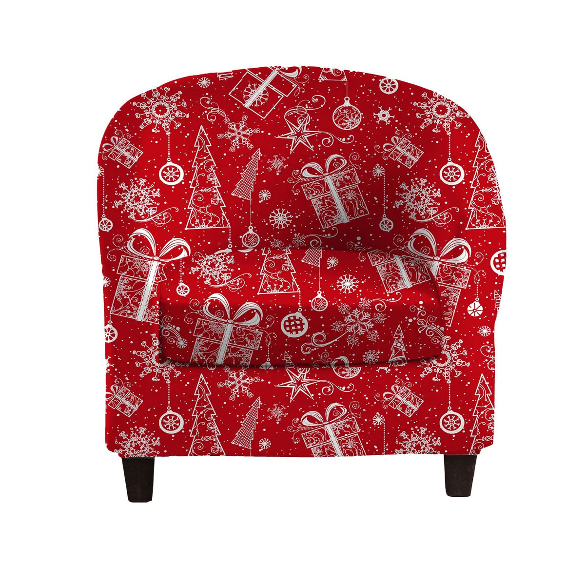 Crfatop 2 Piece Club Chair Slipcover Stretch Barrel Chair Covers Solid Tub Chair Slipcovers Soft Armchair Covers Removable Furni