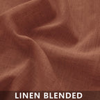Terracotta Curtains Panels 63 Inch Length For Back Tab Semi Sheer, Linen Woven Textured Drapes Rod Pocket 2 Panels Set,Burnt Orange Boho Farmhouse Rust Curtain For Bedroom/Living Room/Kids Room