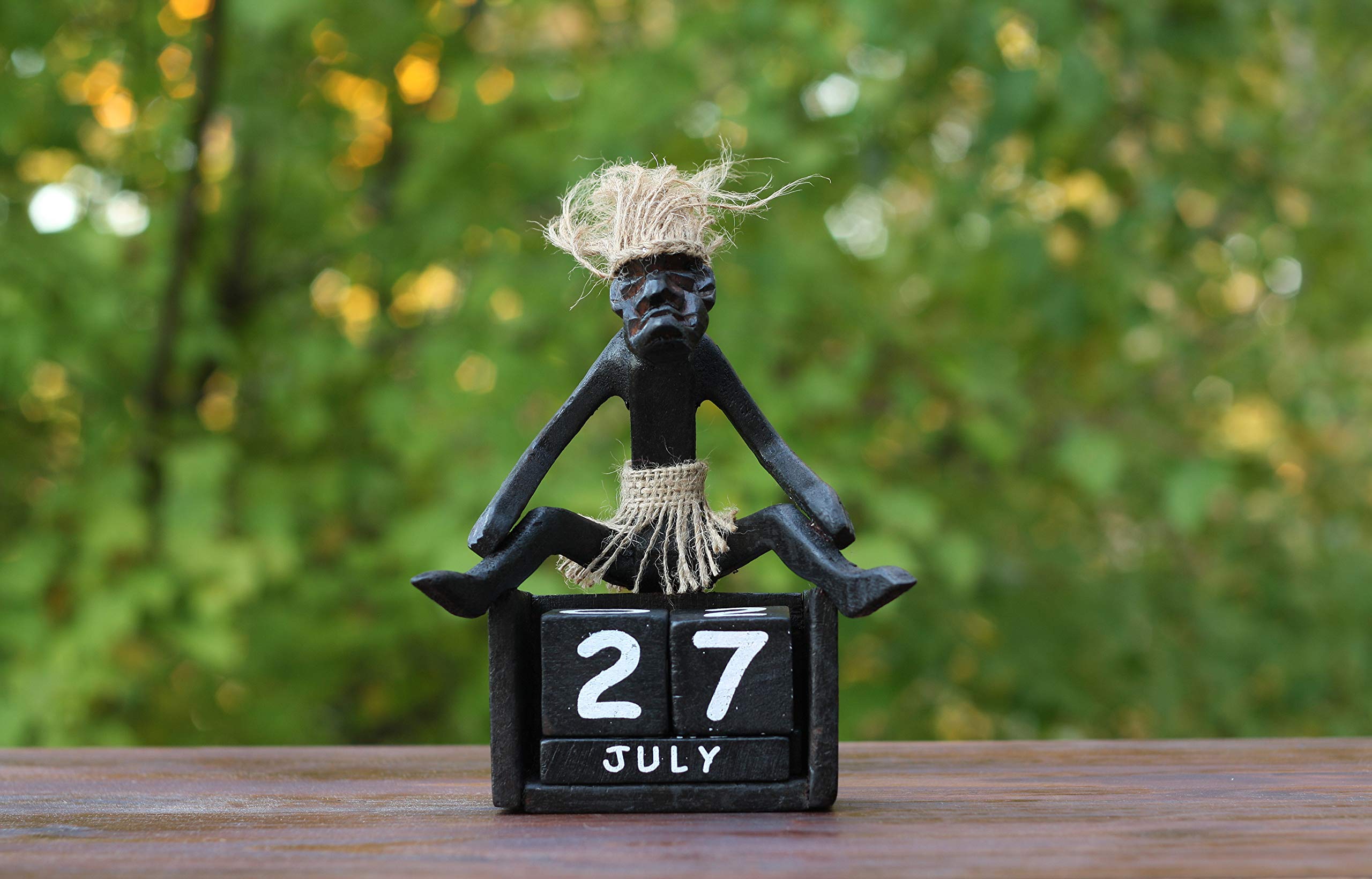 G6 Collection Handmade Wooden Primitive Tribal Funny Statue Sculpture Tiki Bar Handcrafted Unique Gift Home Decor Accent Figurin