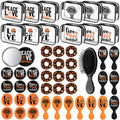 SilTriangle 48 Pcs Basketball Valentine Team Gifts Bulk 12 Basketball Makeup Bags 12 Hair Scrunchies 12 Mirror 12 Mini Hair Brus