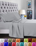 Elegant Comfort 1500 Thread Count Luxury Egyptian Quality Super Soft Wrinkle Free And Fade Resistant 4-Piece Bed Sheet Set, Quee