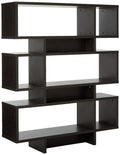 Baxton Studio Cassidy 6Level Modern Bookshelf, Dark Brown