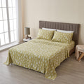 4 Piece 100% Turkish Cotton King Winter Lodge Flannel Sheet Set | Cotton Printed Bedding Sheets & Pillowcases | Double-Brushed F