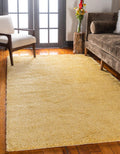 Unique Loom Solo Collection Area Rug - Calabasas (5 3 x 7 7 Rectangle, Yellow)