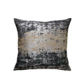 The-Tinoart Luxury Grey Pillows Cover Subtle Sprinkling Of Gold Black Gray Throw Pillow Covers Reversed Soft Black Velvet Pillow