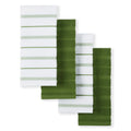 KitchenAid Albany Kitchen Towel 4-Pack Set, Matcha Green/White, 16x26