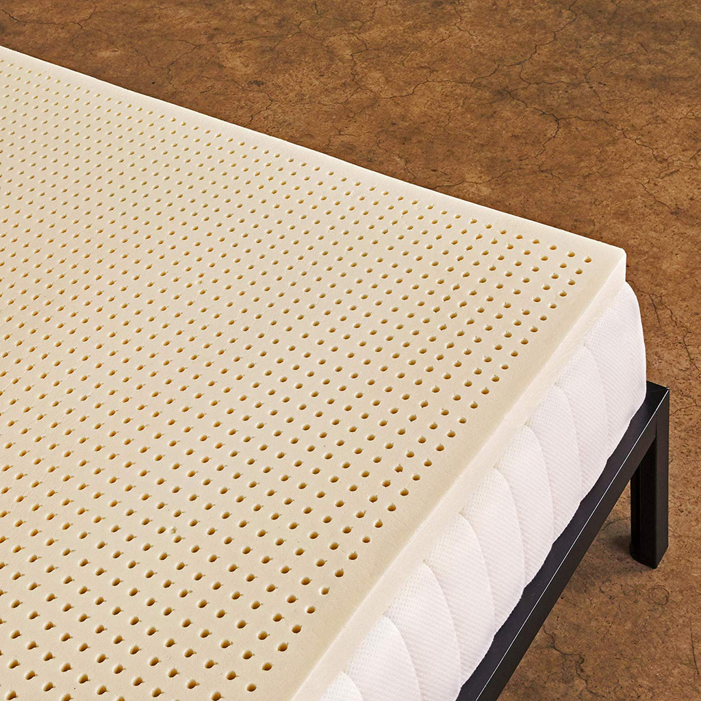 Pure Green Natural Latex Mattress Topper - Firm - 2 Inch - Twin XL Size (GOLS Certified Organic)