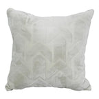 Blazing Needles Square Faux Fur Throw Pillow, 17", Agora Soap