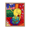 Poster Master Vintage Henri Matisse Poster - Retro Fauvism Print - Gift for Artist, Housewarming - Cat with Red Fish, Aesthetic,