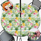 Opstellen Round Tablecloth With Umbrella Hole And Zipper Waterproof Fitted Patio Table Cloth Outdoor Tables Cover Elastic Tablec
