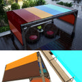Colourtree 11' W X 28' L Rainbow Waterproof Pergola Sun Shade Canopy Replacement Cover Upf50, Commercial Grade 220 Gsm, Includes