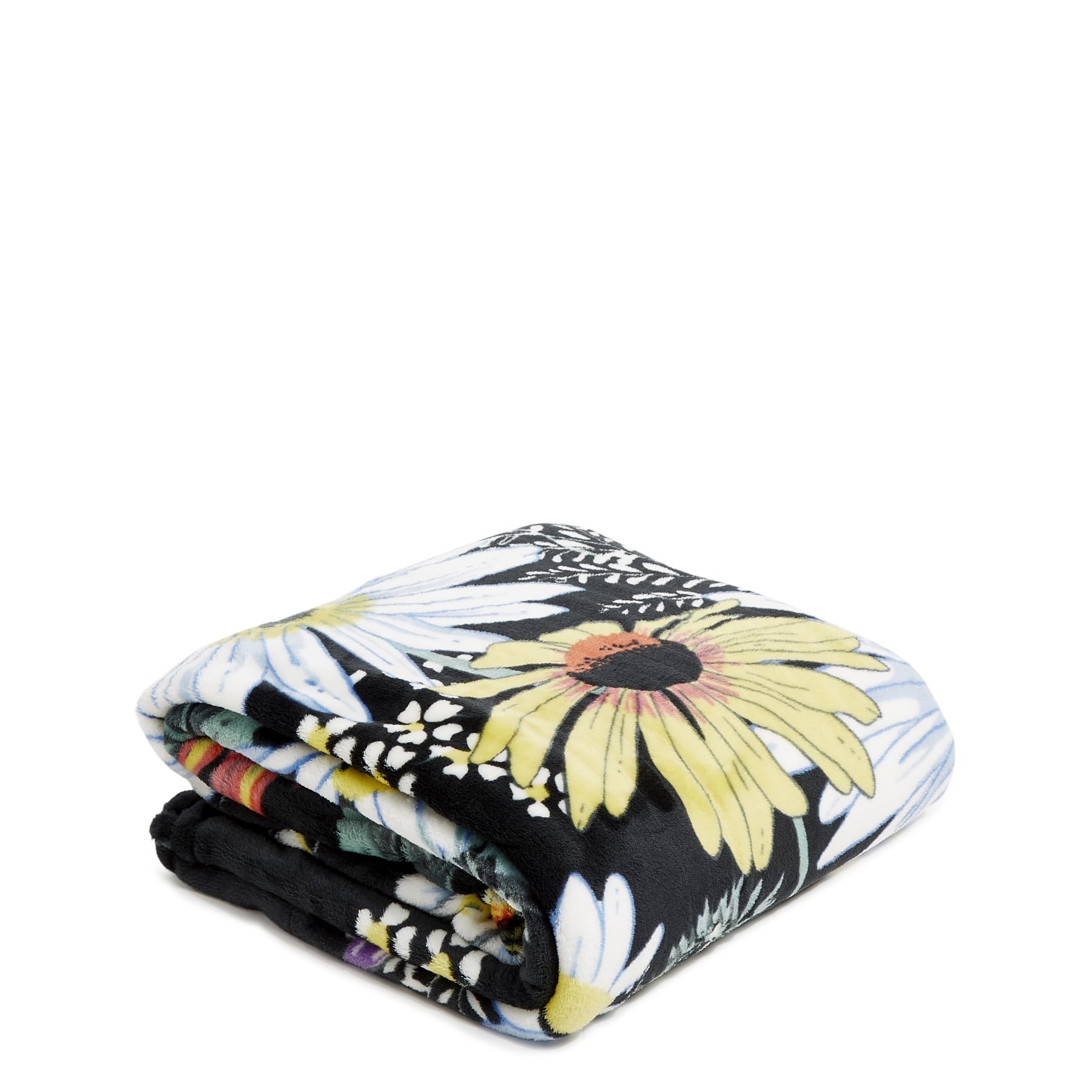 Vera Bradley Fleece Plush Throw Blanket, Daisies