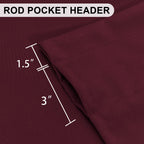 Dwcn Valance Curtains For Living Room, Kitchen Valance Solid Short Topper, Christmas Curtain Valance, Rod Pocket Bathroom/Baseme