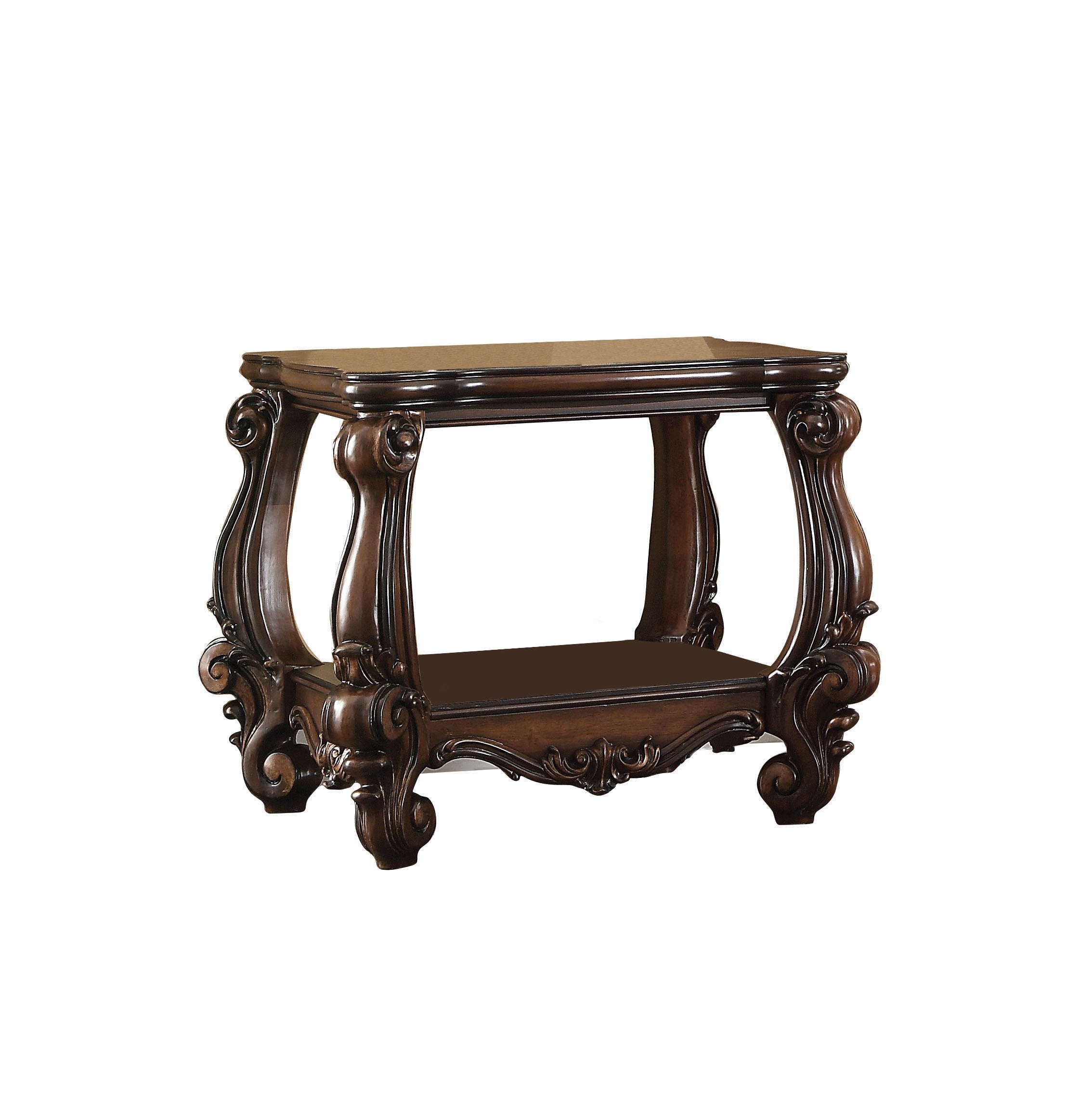 ACME Versailles End Table - 82121 - Cherry Oak