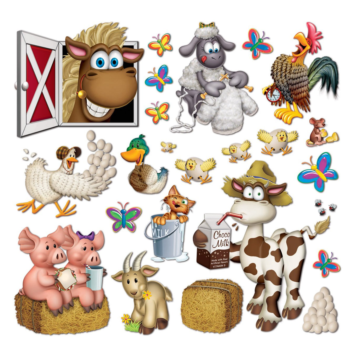 Beistle Farm Animal Props
