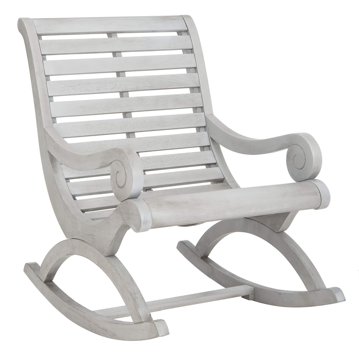 Safavieh PAT7016A Outdoor Collection Sonora Ash Grey Rocking Chair