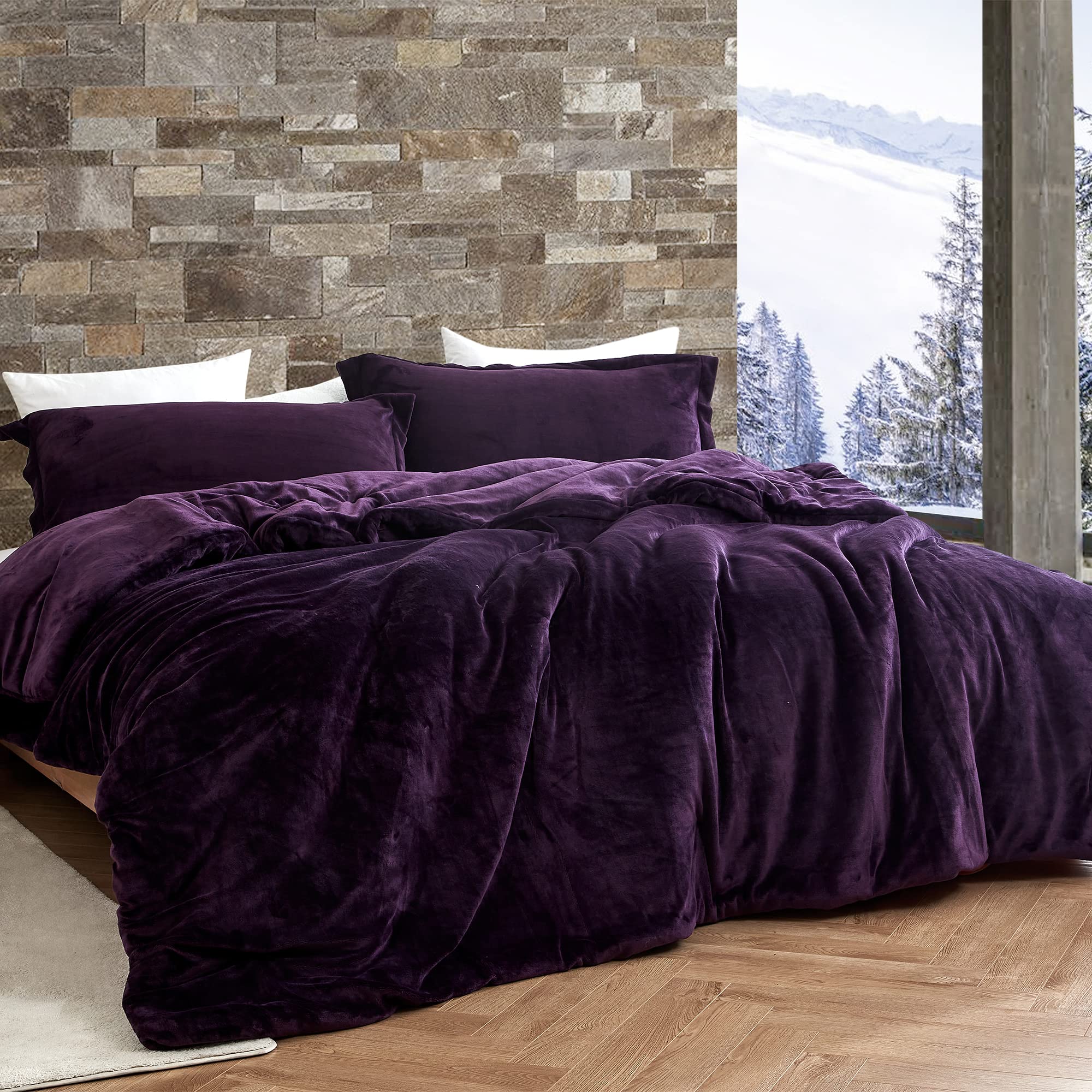 Byourbed The Original Plush - Coma Inducer Oversized Queen Comforter Set - Midnight Purple