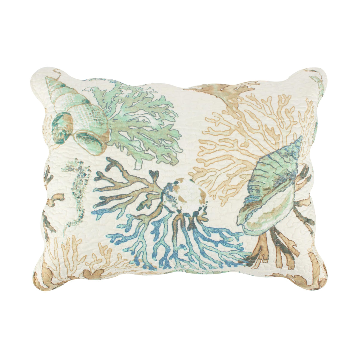 Barefoot Bungalow Atlantis Pillow Sham, King, Jade,Gl1810Aks