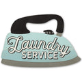 Clothes Iron Retro Laundry Wall Decor - Fun Laundry Sign For Laundry Room