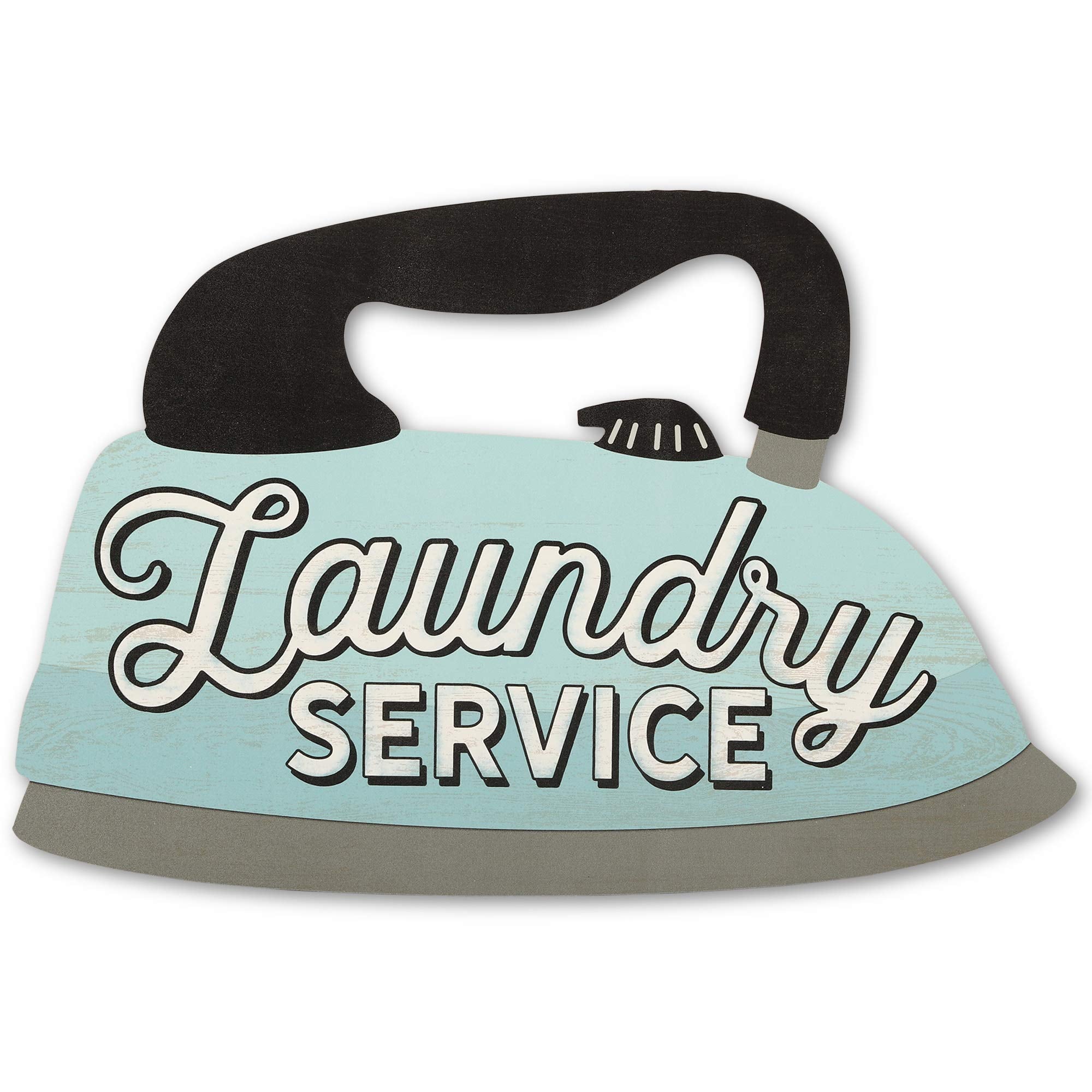 Clothes Iron Retro Laundry Wall Decor - Fun Laundry Sign For Laundry Room