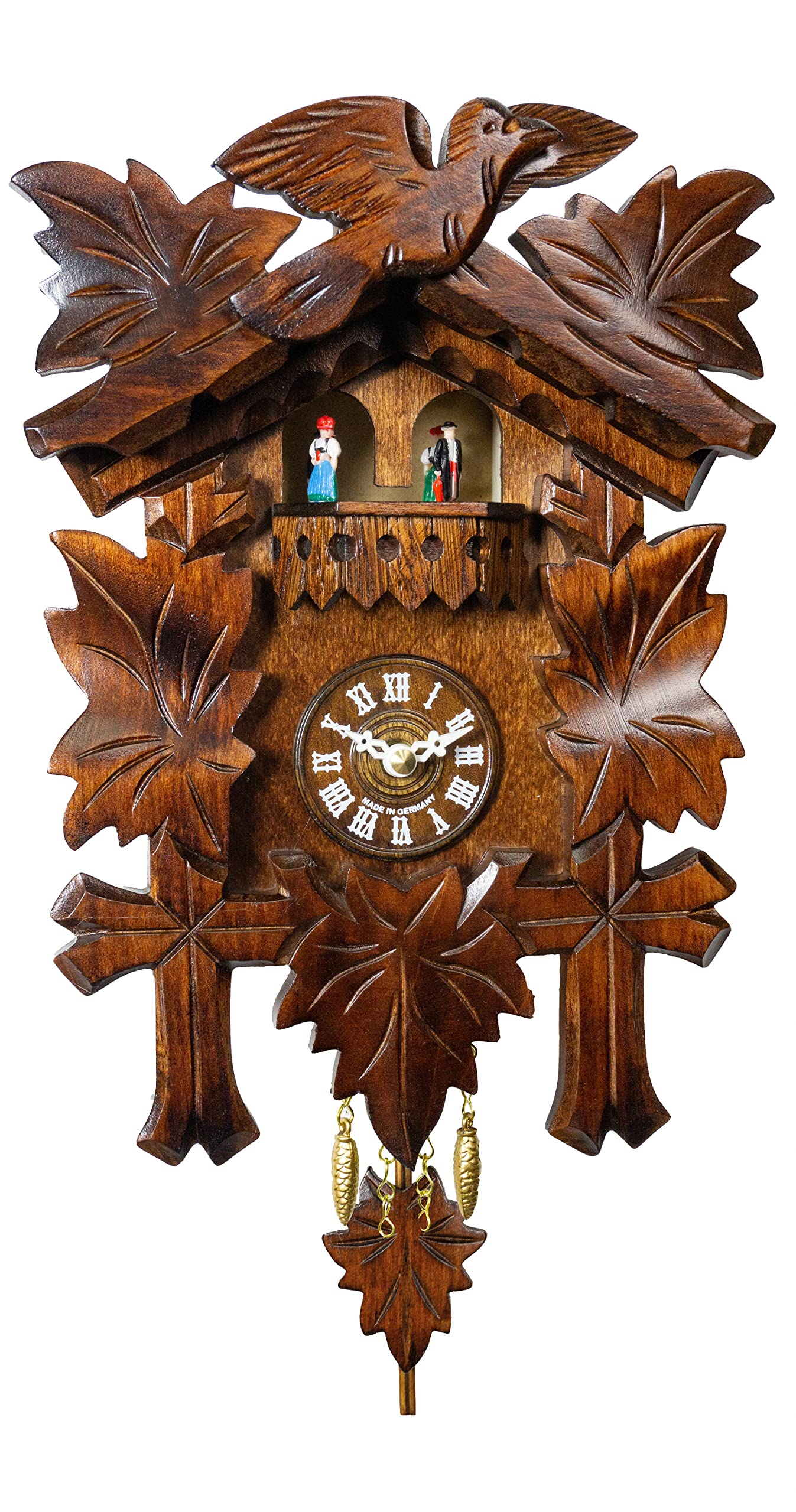 Trenkle Black Forest Clock, Turning Dancers TU 262 PQ