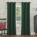 Sun Zero Easton Energy Saving Blackout Grommet Curtain Panel, Evergreen, 40 W x 63 L (1 Panel)