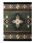 Flash Furniture Mohave Traditional Southwestern Style Area Rug - Rustic Sage Accent Rug - 5' X 7' - Olefin Fibers With Jute Backing