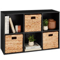 Best Choice Products 6-Cube Storage Organizer, 11In Shelf Opening, Bookcase, Display Shelf, Customizable W/ 3 Removable Back Panels – Greige