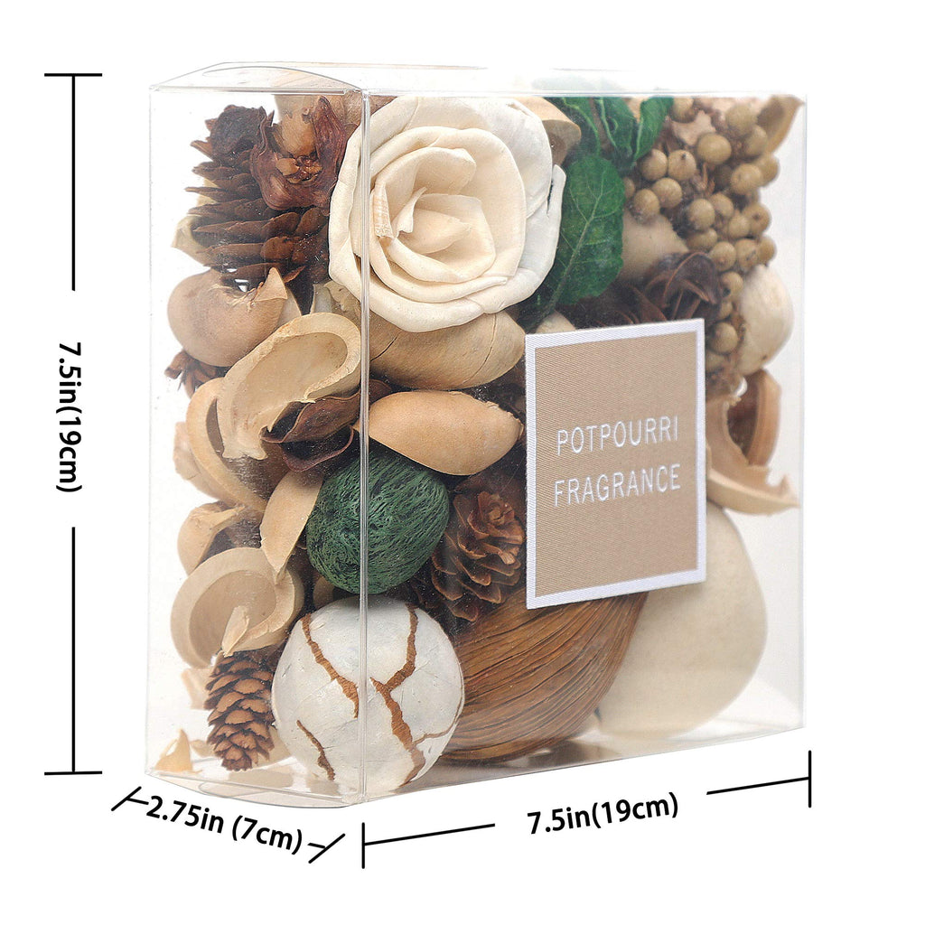 Qingbei Rina Potpourri Dried Flowers,Peach Scented Decorative Potpourri Bowl Filler,Vase Filler,Home Fragrance Smell,Bathroom De