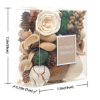 Qingbei Rina Potpourri Dried Flowers,Peach Scented Decorative Potpourri Bowl Filler,Vase Filler,Home Fragrance Smell,Bathroom De