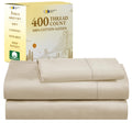 California Design Den Twin Sheets 100% Cotton, 400 Thread Count Sateen For Twin Size Bed, Soft & Breathable, Cooling Sheet Set,