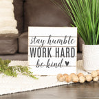 Sincere Surroundings Pet10158 Work Hard 8 X 8, White