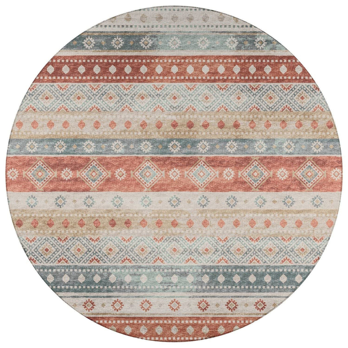 Sedona Sn12 Orange Transitional Rug Round 10' X 10'