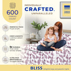 Thread Spread 100% Egyptian Cotton Printed Bed Sheets - 600 Thread Count 4 Pc Full Sheet Set, Hotel Luxury Sateen Bedsheets, 16' Deep Pocket Extra Soft Cooling Sheets For Full Size Bed - Paisley