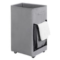 Chrislley 90L Rolling Laundry Basket Large Laundry Hamper with Wheels Collapsible Hamper Tall Storage Cart Foldable Clothes Orga