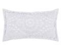 Better Trends Rio Collection Is Super Soft And Light Weight In Floral Design 100% Cotton Tufted Unique Luxurious Machine Washable Tumble Dry, King Sham, White