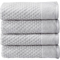 great Bay Home 100% cotton grey Bath Towel Set  4 Soft Bath Towels (30 x 52 inches)  Highly Absorbent, Quick Dry Bath Towels  gr