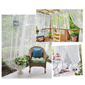 RYB HOME 2 Panels Garden Netting, Size Adjustable Porch Screen Mesh Outdoor Curtains Lightweight Mosquito Curtains for Patio Gaz