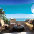 Shadespeare Custom Size 13' X 14' Turquoise Rectangle Sun Shade Sail Ssp1620 Canopy Durable Fabric Uv Block Awning, We Make Cust