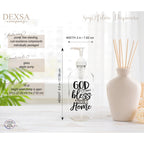 God Bless Our Home 16 Oz Glass Soap Dispenser
