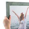 ArtToFrames 15x19 Inch Green Picture Frame, This 17.5 Inch Custom Poster Frame is Green - Comes with Regular Glass and 1 Backing