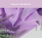 Pi Sheer Curtain 108 Inches Long,Light Window Drapery Soft Airy Voile With Rod Pocket For Living Room/Bedroom/Patio Door/Sliding Glass Door 2 Panels(W42Xl108,Violet Purple)